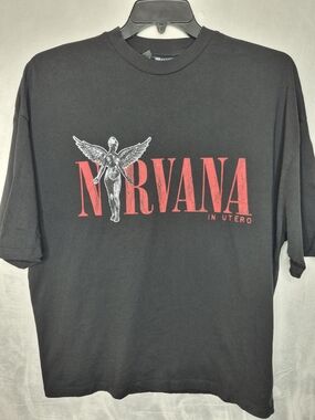 ASOS DESIGN x Nirvana‎ In Utero Oversized Angel Graphic T-Shirt XS
